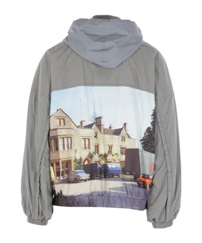 Undercover Graphic-print Jacket In Gray