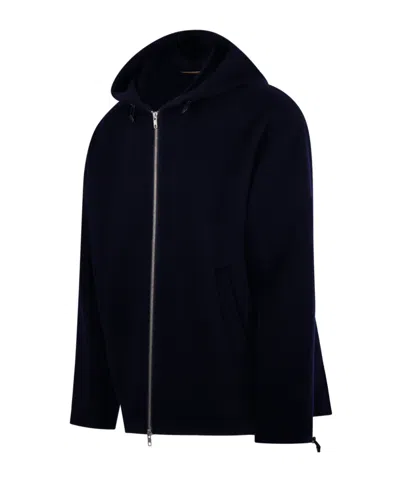 Department Five Zip-up Drawstring Hoodie In Black