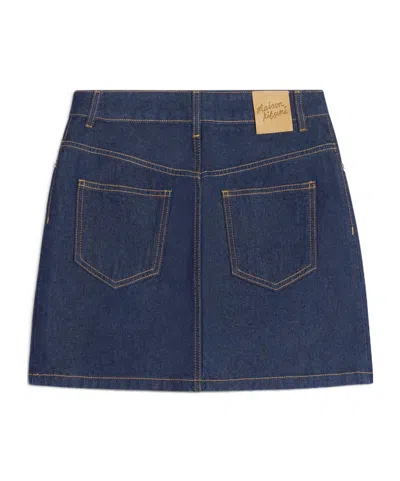 Maison Kitsuné Lisa Marie Fernandez Pink Stretch Terry Goldwyn Bikini In Blue