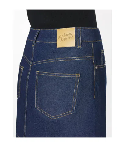 Maison Kitsuné Lisa Marie Fernandez Pink Stretch Terry Goldwyn Bikini In Blue