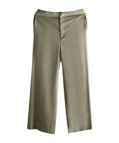 Auralee Drawstring Trousers In Green