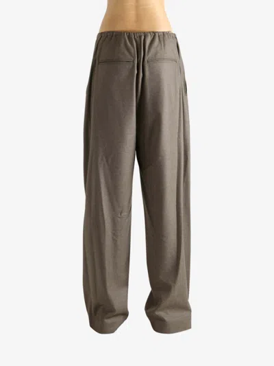 Auralee Drawstring Trousers In Green