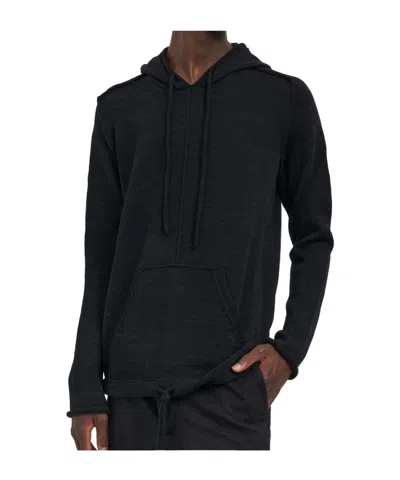 Masnada Long-sleeved Hooded Sweatshirt In Black