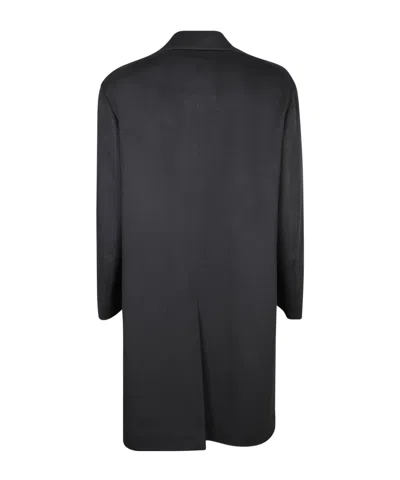 Lardini Three-button Notched Lapel Coat In Black
