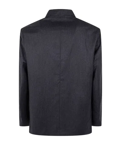 Paul Smith Menswork Overshirt Denim In Gray