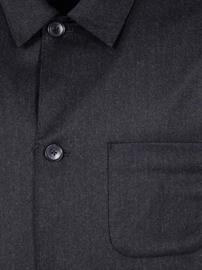 Paul Smith Menswork Overshirt Denim In Gray