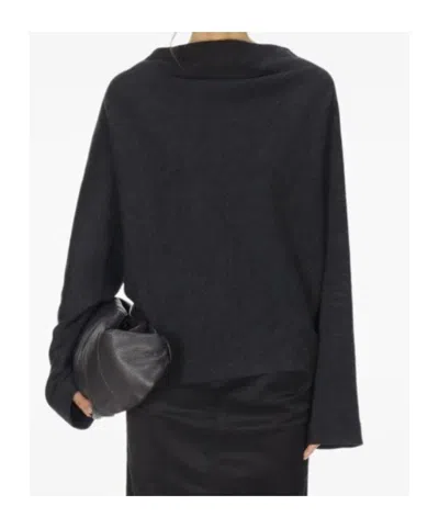Carven Long-sleeved Top In Black