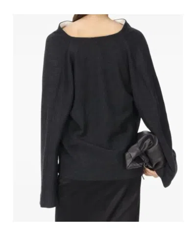 Carven Long-sleeved Top In Black