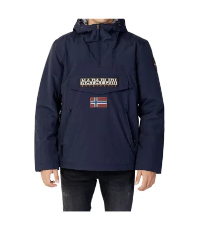 Napapijri Long-sleeved Pullover Jacket In Blue