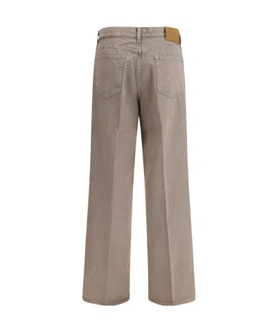 Jacob Cohen Grace Wide 5 Pocket Jeans In Gray