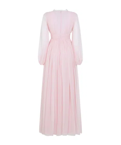 Giambattista Valli Lace V-neck Maxi Dress In Pink