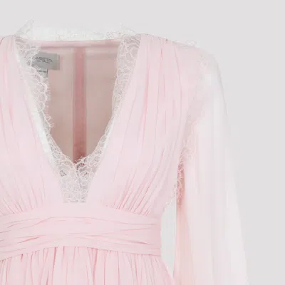 Giambattista Valli Lace V-neck Maxi Dress In Pink