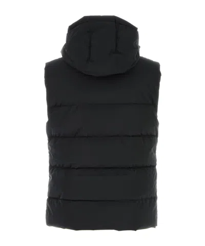 Pyrenex Black Polyester Spoutnic Sleeveless Down Jacket In Black
