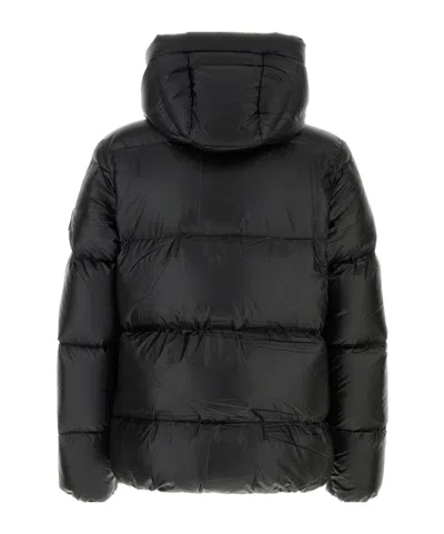 Pyrenex Hooded Quilted Down Jacket In Black
