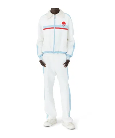 Casablanca Logo Patch Casual Jacket In White