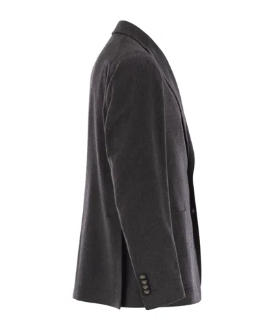 Tagliatore Two-button Patch Pocket Jacket In Black