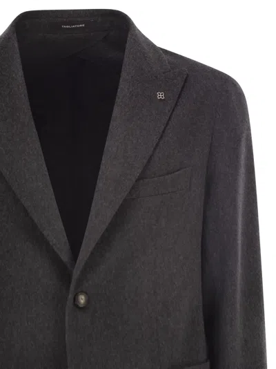 Tagliatore Two-button Patch Pocket Jacket In Black