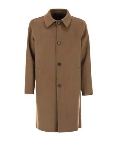 Palto' Paltò Maurilio Raglan Sleeve Coat In Brown