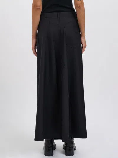 Junya Watanabe Wrap Front Skirt In Wool In Black