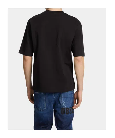 Magliano Printed Crew Neck T-shirt In Black