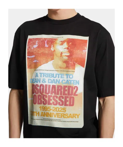 Magliano Printed Crew Neck T-shirt In Black