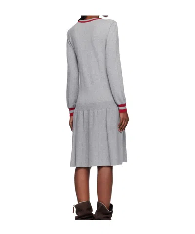 Kiko Kostadinov Gray Vivian Jumper Midi Dress In Gray