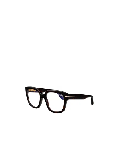 Tom Ford Geometric Plano Mirror In Brown