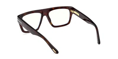 Tom Ford Eyewear Rectangle Frame Glasses In Brown