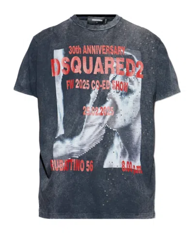 Dsquared2 Crew Neck T-shirt In Blue