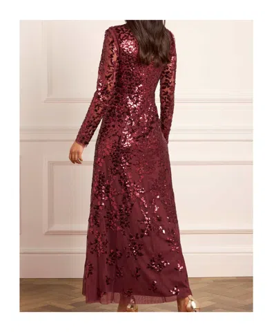 Needle & Thread Rosanna Sequin-embellished Tulle Gown In Brown