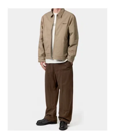 Carhartt Wip Zip-front Jacket In Brown