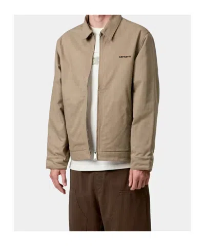 Carhartt Wip Zip-front Jacket In Brown