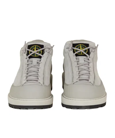 Stone Island Lace-up Casual Shoes In Gray