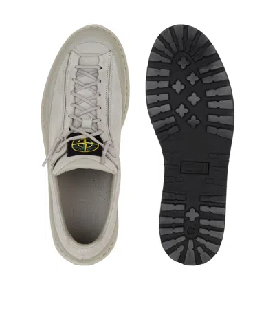 Stone Island Lace-up Casual Shoes In Gray