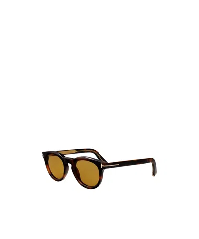 Tom Ford Tortoiseshell-effect Sunglasses In Brown