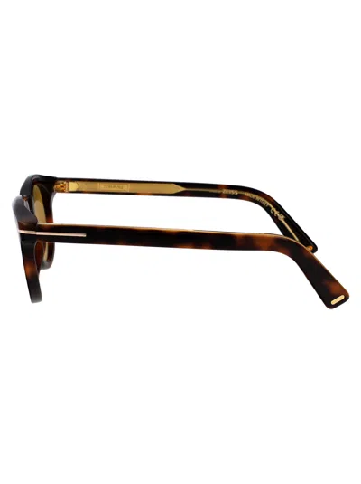 Tom Ford Tortoiseshell-effect Sunglasses In Brown