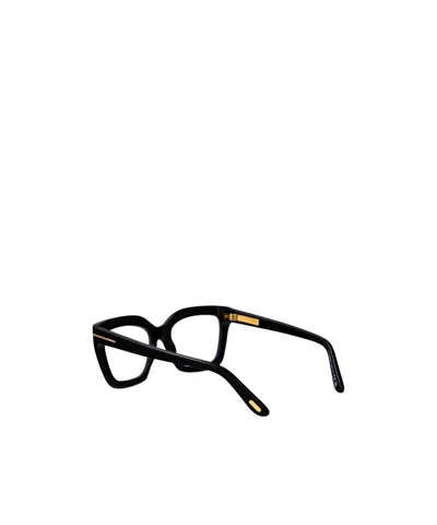 Tom Ford Black Acetate Optical Glasses In Multi