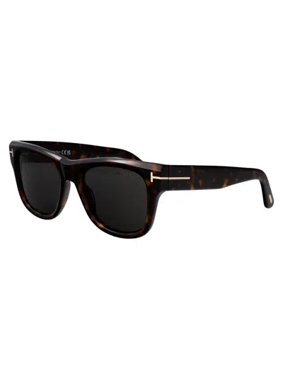 Tom Ford Eyewear Square Frame Sunglasses In Brown