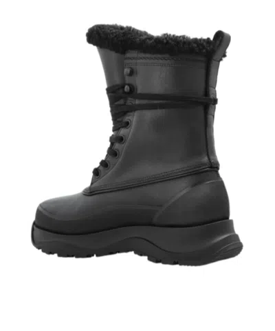 Canada Goose Platform Ankle Boots In Black