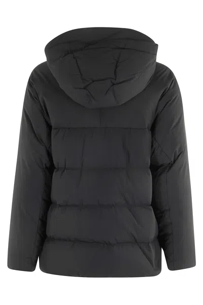 Aspesi Hooded Puffer Jacket In Black