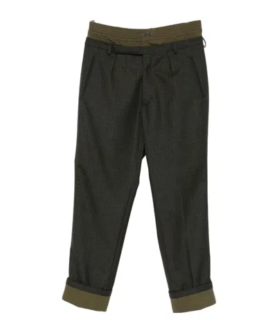 Prada Belt Loop Casual Pants In Black