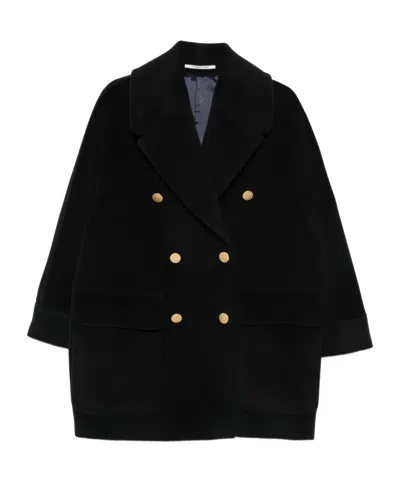 Tagliatore 'blanche' Coat In Black
