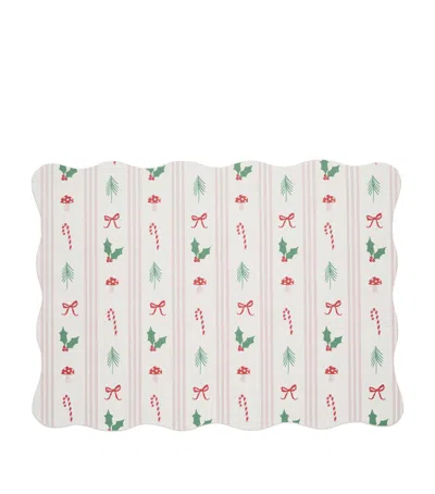 Chilewich X Meri Meri Festive Icon Stripes Placemat In White