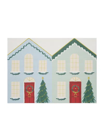 Chilewich X Meri Meri Festive Houses Placemat In Green