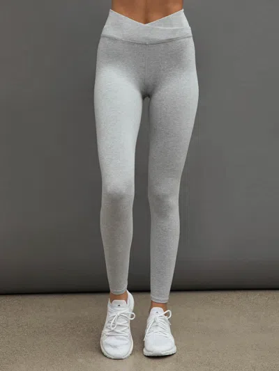 Carbon38 Wrap Legging - Light Heather Grey