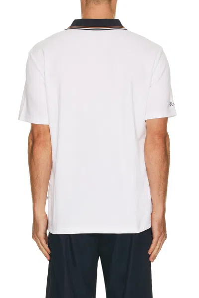 Malbon Golf Fairway Oakwood Polo In White