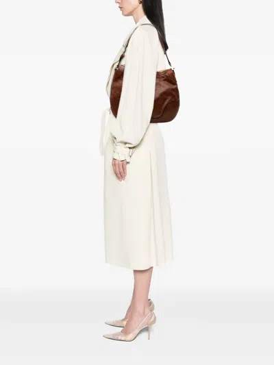 Pre-owned Gucci 2000-2015 Ssima Charlotte Hobo Bag In Brown