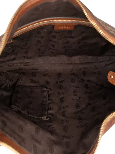 Pre-owned Gucci 2000-2015 Ssima Charlotte Hobo Bag In Brown