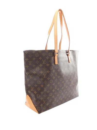Pre-owned Louis Vuitton 2003 Monogram Cabas Alto Tote Bag In Brown