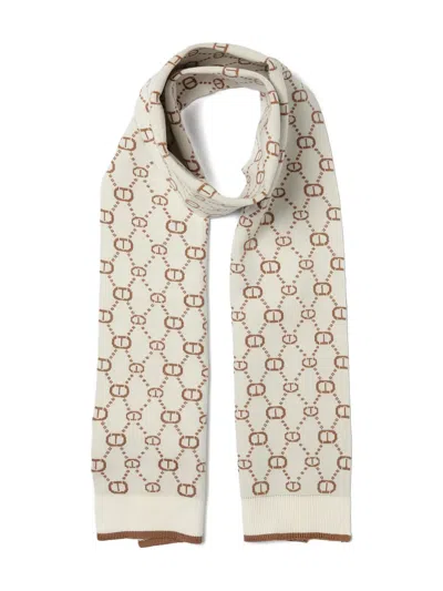 Twinset Monogram-pattern Scarf In Multi